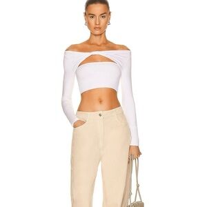 NWT SER.O.YA Ellis Top White Size Medium
Bodycon cropped fitted sexy party
